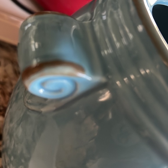 Gorgeous ceramic jar with lid color light blue New - Picture 14 of 17